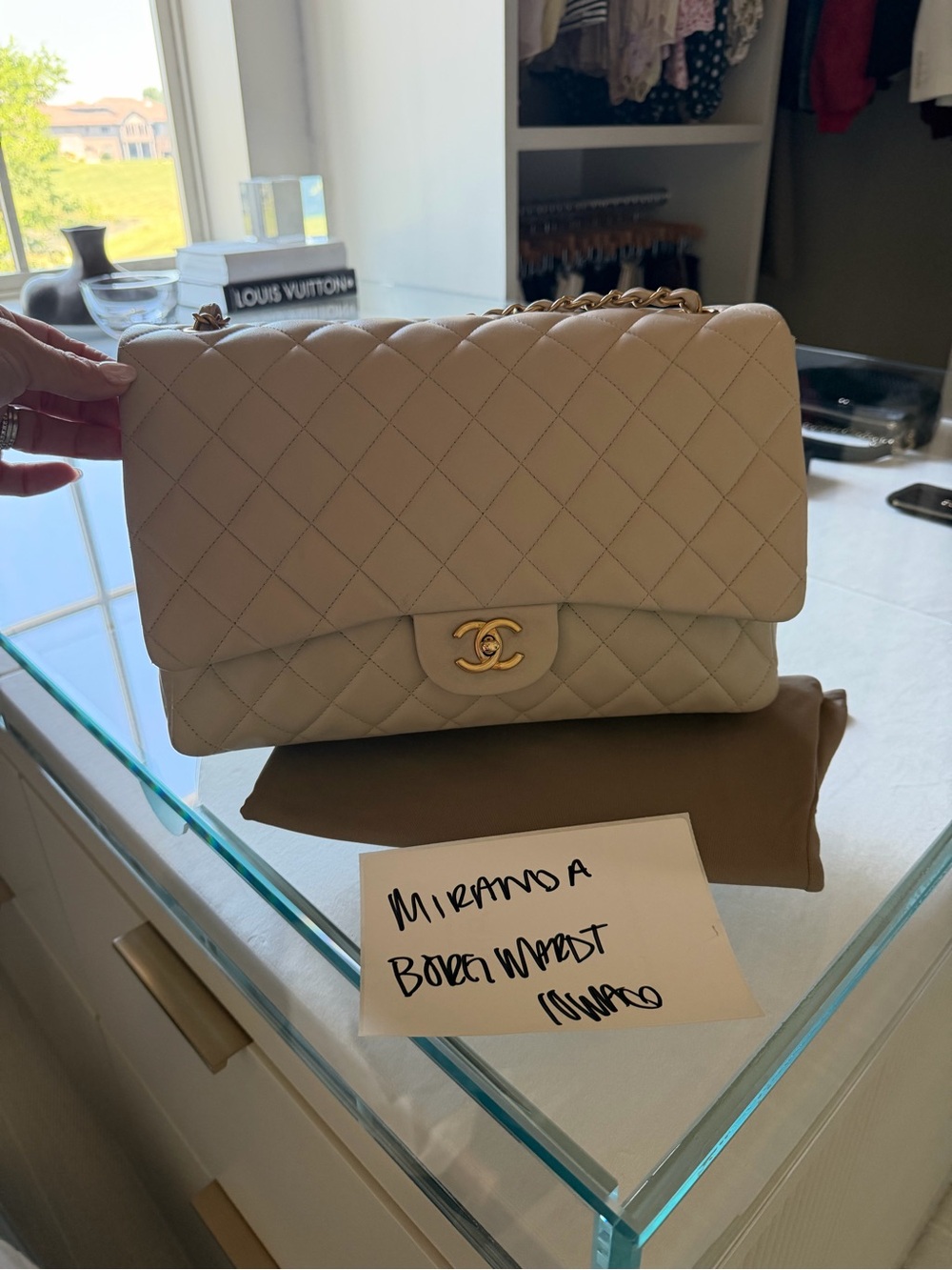 CHANEL Vintage Quilted Flap Shoulder Bag with Gold Hardware
